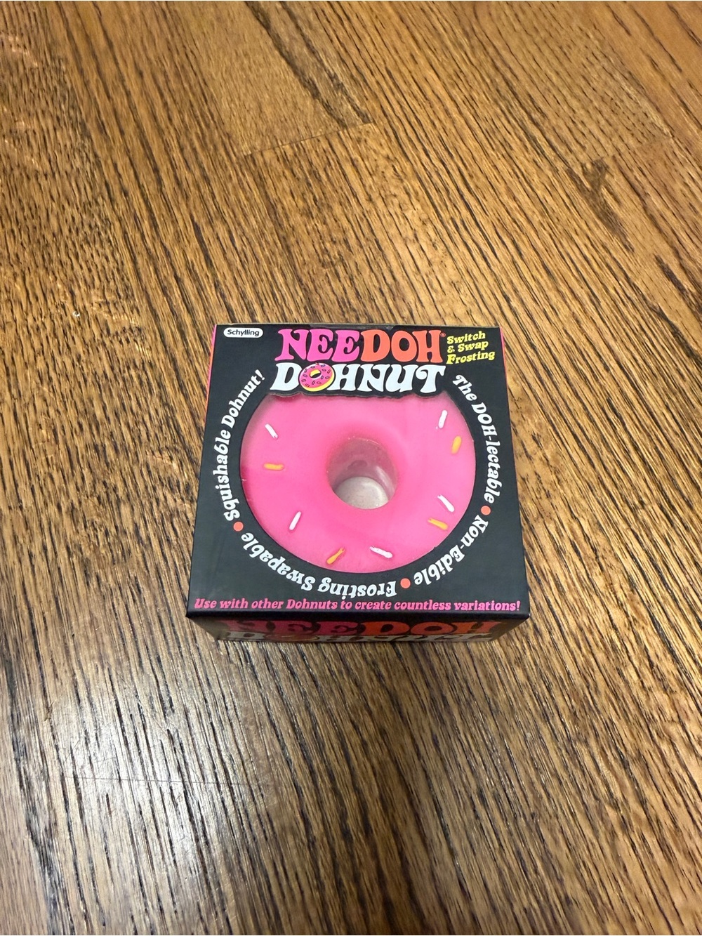 Needoh Donut Pink Frosting Squishable Toy